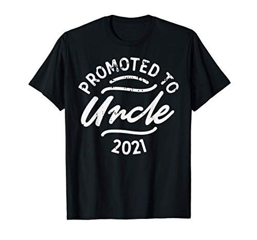 Mens Promoted To Uncle 2021 Pregnancy Baby Announcement Men Gift T-Shirt