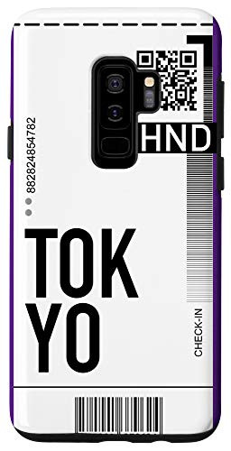 Galaxy S9 Tokyo Air Ticket Phone Case Boarding Pass City Plane Case