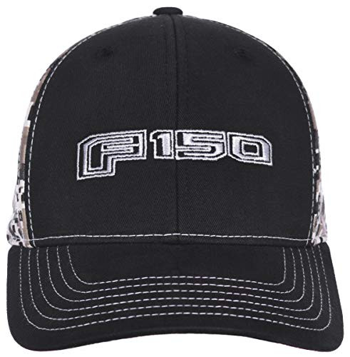 Checkered Flag Mens Ford F150 Cap an Adjustable Black   Digi Camouflage Cap