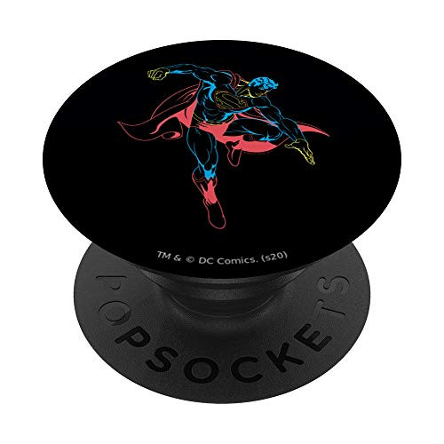 Superman Neon Superman PopSockets PopGrip Swappable Grip for Phones   Tablets