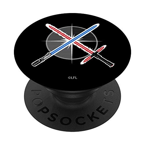 Star Wars Blue vs Red Lightsaber Fight PopSockets Grip and Stand for Phones and Tablets