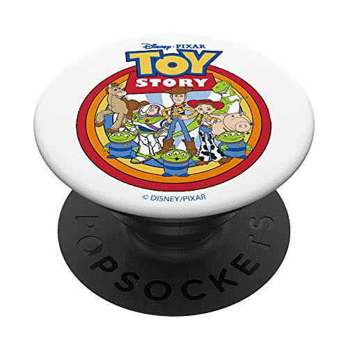 Disney Pixar Toy Story Group Shot Rainbow PopSockets Grip and Stand for Phones and Tablets