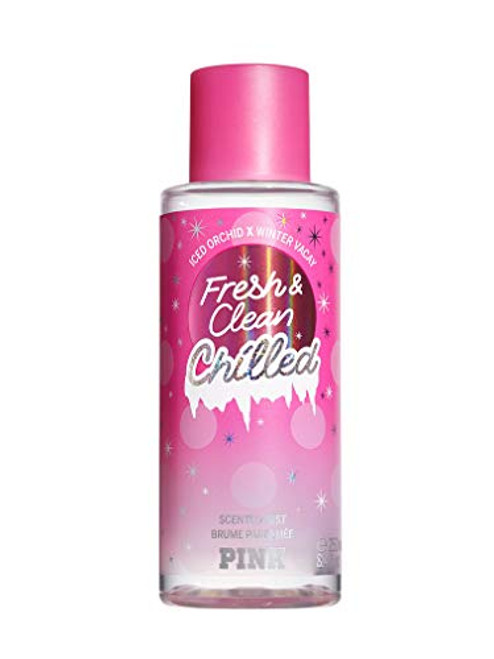 Victorias Secret Fresh and Clean Chilled Scented Body Mist by Victoria Secret PINK Collection 8_4 Ounce
