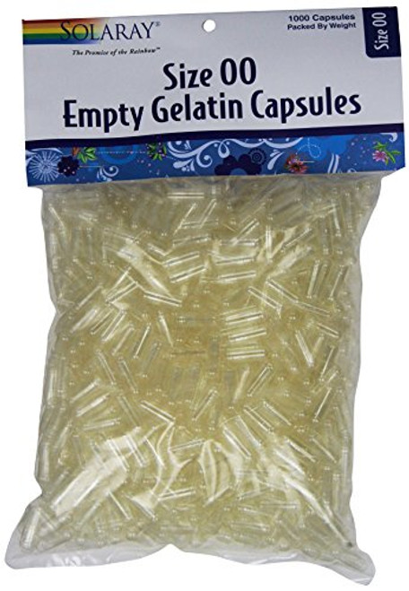 Solaray Empty Gelatin Capsules Size 00 1000 Count