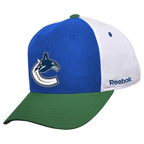 NHL Vancouver Canucks Boys 8-20 Color Block Adjustable Cap Blue One Size