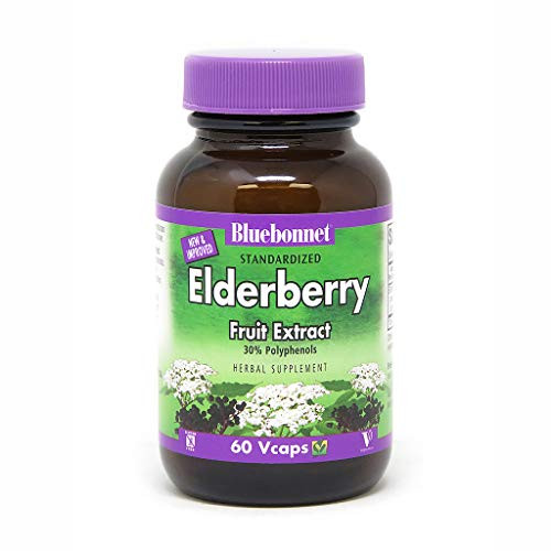 BlueBonnet Elderberry Fruit Extract Supplement 60 Count