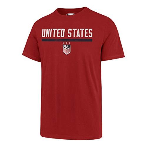 OTS World Cup Soccer U_S_ Womens Soccer Team Mens Rival Tee Distressed Twin Rivers Red X-Large