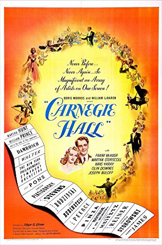 Posterazzi Carnegie Hall Us Center Marsha Hunt Harry James 1947 Movie Masterprint Poster Print 11 x 17