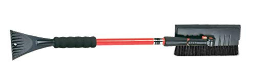 Hopkins 3512PBT SubZero 35 Pivoting Head Extendable Snowbroom with Integrated Foam Squeegee and Ice Scraper Colors may vary