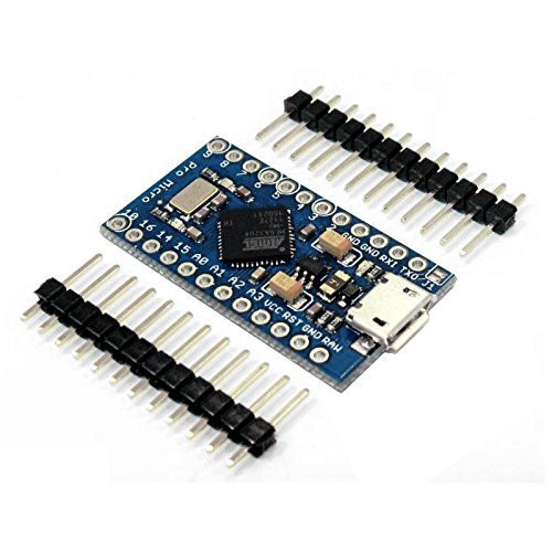 OSOYOO Pro Micro ATmega32U4 5V/16MHz Module Board with 2 Row pin Header for arduino Leonardo Replace ATmega328 Pro Mini