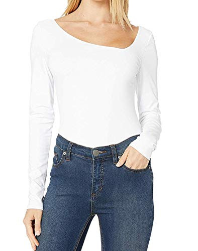 Free People Abbie Bodysuit White LG Womens 12