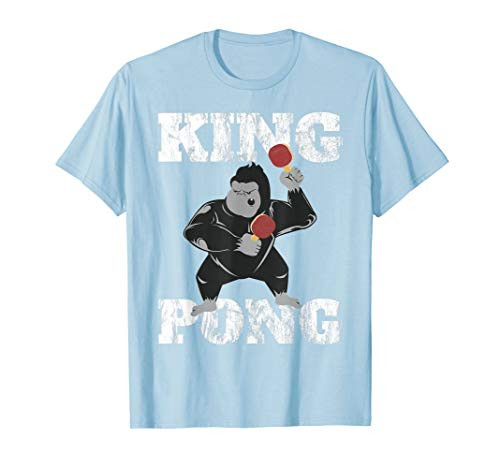 Funny Ping Pong Distressed King Pong Table Tennis Gift T-Shirt