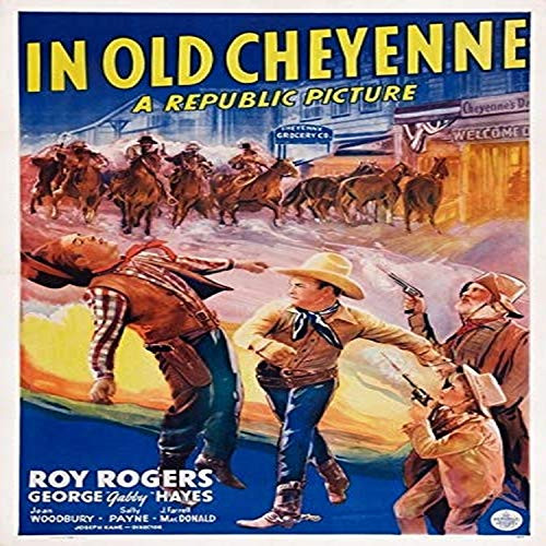 Posterazzi In Old Cheyenne Art Roy Rogers Center George Gabby Hayes Far Right 1941 Movie Masterprint Poster Print 11 x 17