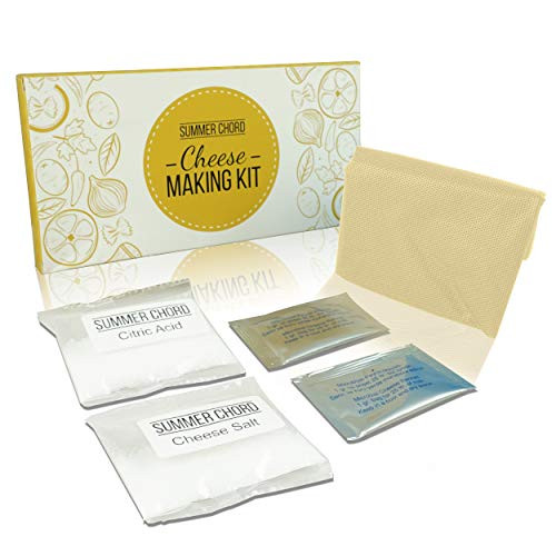 Beginners Cheese Making Kit- Make Your Own Fresh Mozzarella Ricotta Buratta Mascarpone and Goat Cheese Beginners Cheese Making Kit- Make Your Own Fresh Mozzarella Ricotta Buratta Mascarpone and Goat Cheese