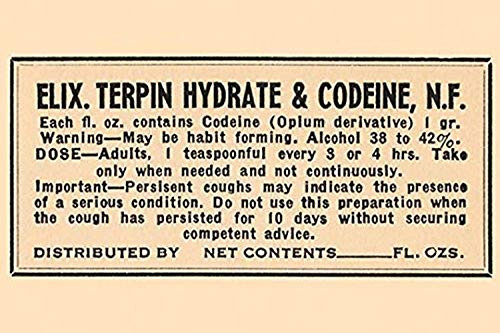Buyenlarge 0-587-26529-9-P1218 Elixir Terpin Hydrate   Codeine N_F Paper Poster 12 x 18