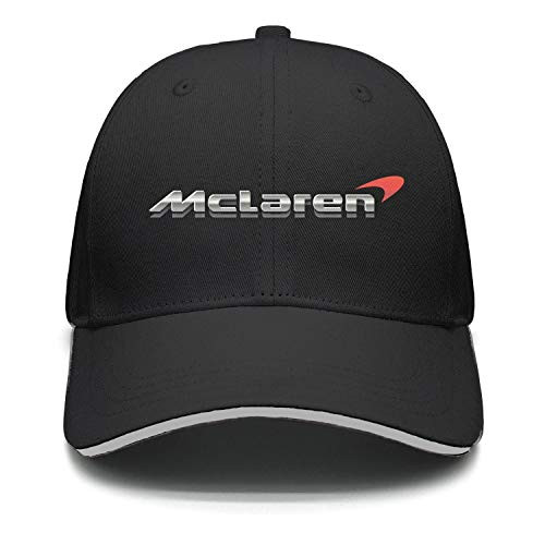 YUIOA MenWomens Mclaren-Logo- Hip Hop Plain Adjustable Street Dancing Baseball Hats