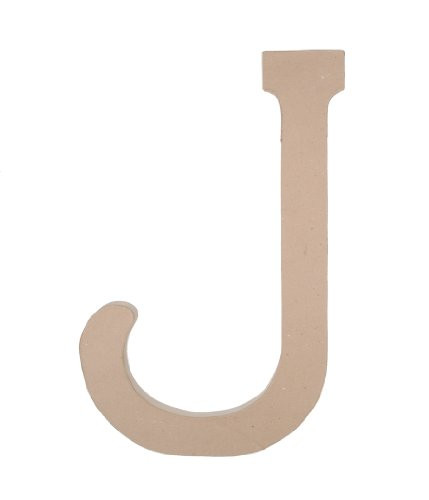 Darice 2860-J Paper Mache 23_5-Inch Letter J
