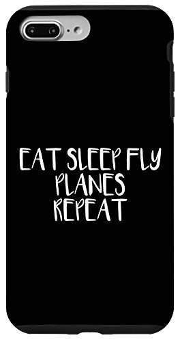 iPhone 7 Plus8 Plus Eat Sleep Fly Planes Repeat Case