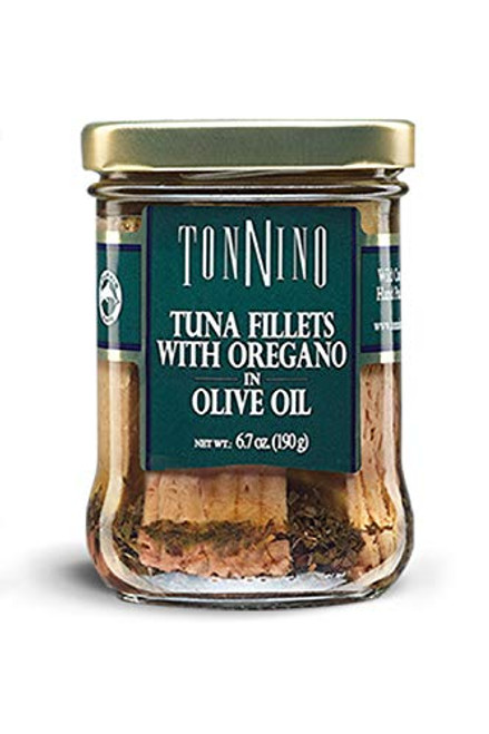 Tonnino Tuna Fillets Low Calorie and Gluten Free Yellowfin Jarred Premium Tuna in Olive Oil 6_7 oz Pack of 1 Tonnino Tuna Fillets Low Calorie and Gluten Free Yellowfin Jarred Premium Tuna in Olive Oil 6_7 oz Pack of 1