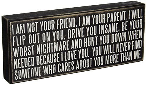 Primitives by Kathy family- parents Box Sign 12" x 5"
