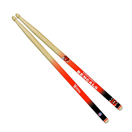 Woodrow Guitar by The Sports Vault NFL Cincinnati Bengals Drum Sticks Woodrow Guitar by The Sports Vault NFL Cincinnati Bengals Drum Sticks