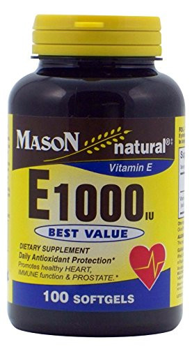 MASON NATURAL Vitamin E1000 IU Softgels - 100 Each