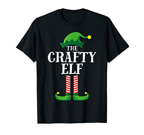 Crafty Elf Matching Family Group Christmas Party Pajama T-Shirt