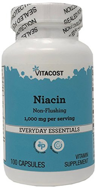 Vitacost Niacin Non - Flushing - 1000 mg per Serving - 100 Capsules