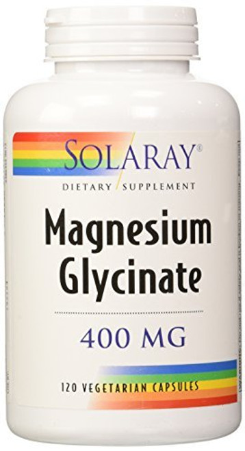 Solaray Magnesium Glycinate 400mg 120 vcaps by Solaray