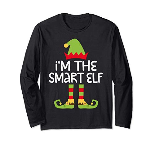 Im The Smart Elf T-Shirt Matching Christmas Costume Shirt Long Sleeve T-Shirt