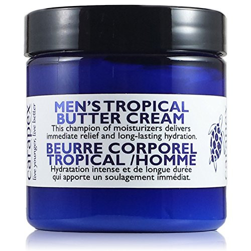 Carapex Mens Tropical Body Butter for Dry Cracked Skin Repair Deep Moisturizing Relief Cream for Sensitive Skin with Shea Butter Cocoa Butter Green Tea Vitamin E Fragrance Free Single Carapex Mens Tropical Body Butter for Dry Cracked Skin Repair Deep Moisturizing Relief Cream for Sensitive Skin with Shea Butter Cocoa Butter Green Tea Vitamin E Fragrance Free Single