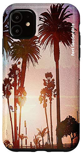 iPhone 11 Fort Lauderdale Florida Sunset Photo Gift Accessory Case