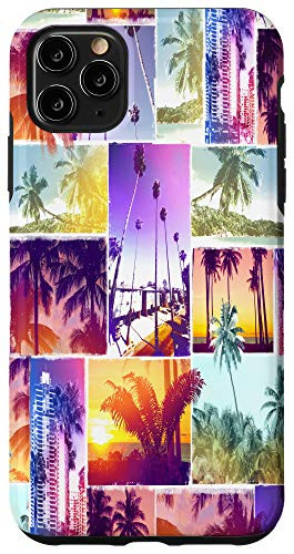 iPhone 11 Pro Max Miami Beach Palm Tree Photo Tropical Colorful Photos Pattern Case