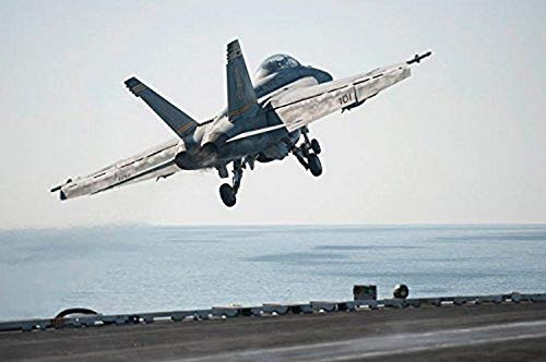 Posterazzi Poster Print Collection an Fa-18F Super Hornet Launches from the Flight Deck of Uss Harry S Truman Stocktrek Images 17 x 11 Multicolored
