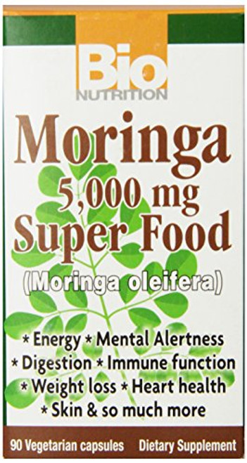 Bio Nutrition Moringa Super Food Vegi-Caps 90 Count Bio Nutrition Moringa Super Food Vegi-Caps 90 Count