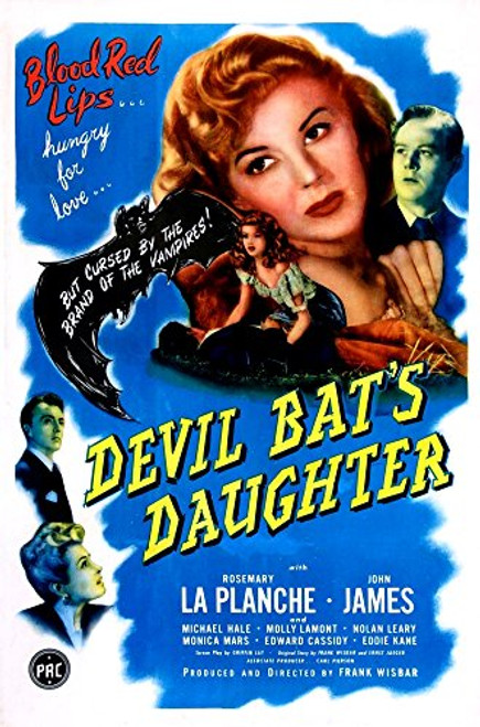 Posterazzi Devil BatS Daughter Us Rosemary La Planche Center John James Top Right 1946 Movie Masterprint Poster Print 11 x 17 Posterazzi Devil BatS Daughter Us Rosemary La Planche Center John James Top Right 1946 Movie Masterprint Poster Print 11 x 17