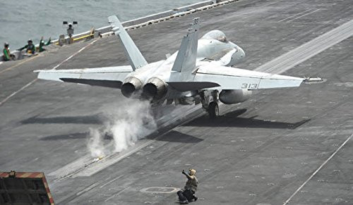 Posterazzi Poster Print Collection an Fa-18C Hornet Launches Off the Flight Deck of Uss Nimitz Stocktrek Images 17 x 11 Multicolored