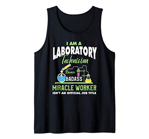 Funny Lab Tech Shirt Humor Quote Laboratory Technician Gift Tank Top
