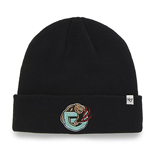 47 Memphis Grizzlies Black Cuff Beanie Hat - NBA Cuffed Winter Knit Toque Cap