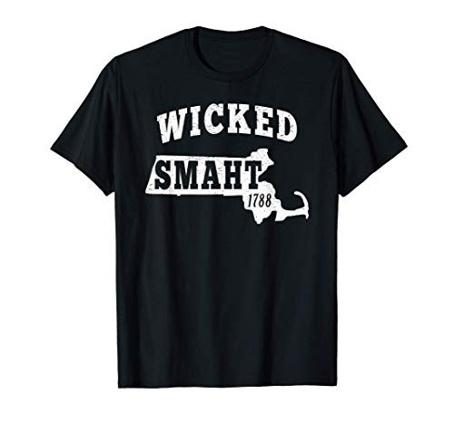 Boston Massachusetts Smart Accent Wicked Smaht MA T-Shirt