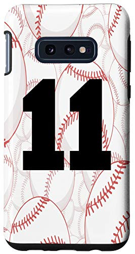 Galaxy S10e Baseball Case Number 11 Eleven Case