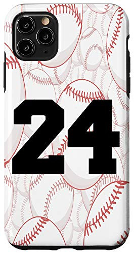 iPhone 11 Pro Max Baseball Case Number 24 Twenty Four Case