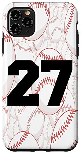 iPhone 11 Pro Max Baseball Case Number 27 Twenty Seven Case