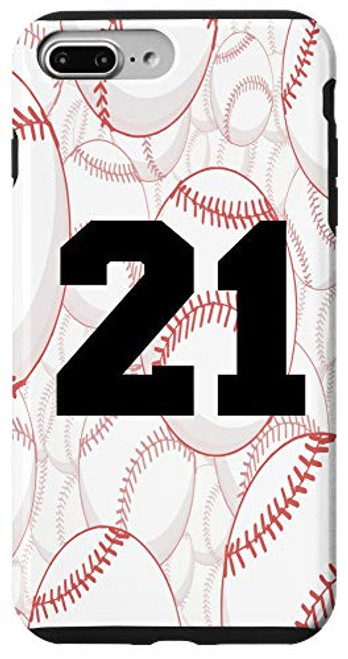 iPhone 7 Plus8 Plus Baseball Case Number 21 Twenty One Case