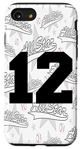 iPhone SE 2020  7  8 Baseball Case Number 12 Twelve Gift Case