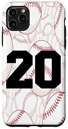 iPhone 11 Pro Max Baseball Case Number 20 Twenty Case