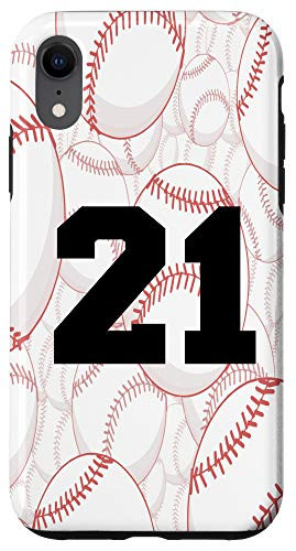 iPhone XR Baseball Case Number 21 Twenty One Case