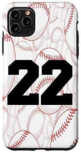 iPhone 11 Pro Max Baseball Case Number 22 Twenty Two Case