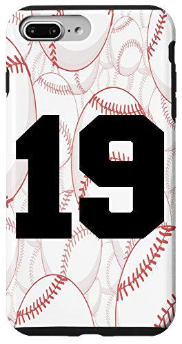 iPhone 7 Plus8 Plus Baseball Case Number 19 Nineteen Case