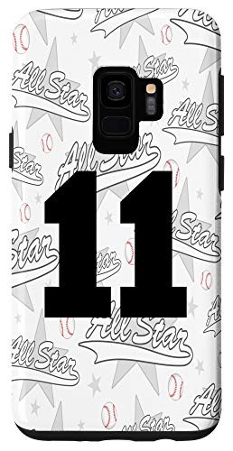 Galaxy S9 Baseball Case Number 11 Eleven Gift Case